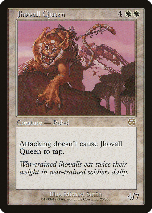 Jhovall Queen (MMQ-025) [Mercadian Masques] MTG Single Wizards of the Coast