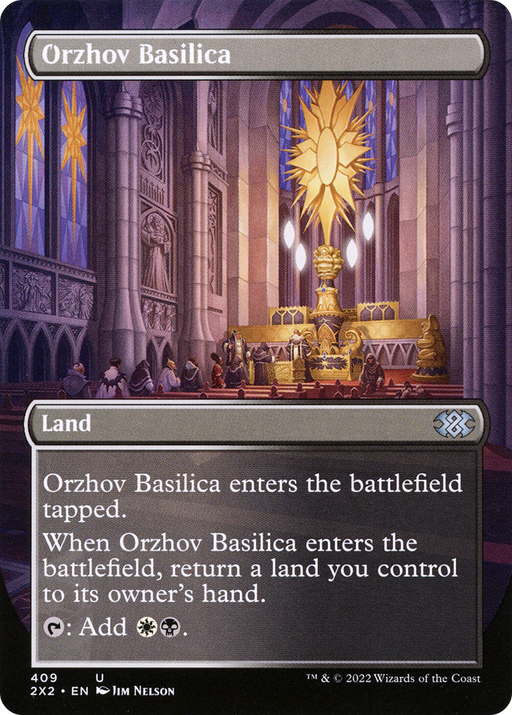 Orzhov Basilica (2X2-409) [Double Masters 2022] (Borderless) MTG Single Wizards of the Coast