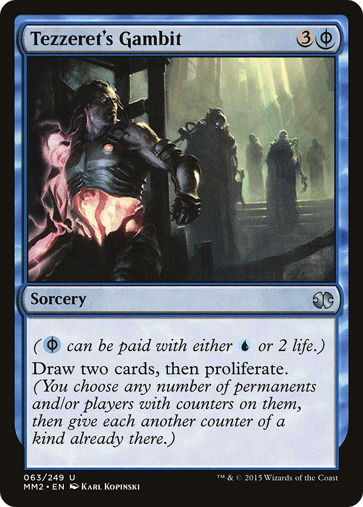 Tezzeret's Gambit (MM2-063) [Modern Masters 2015] Foil MTG Single Wizards of the Coast