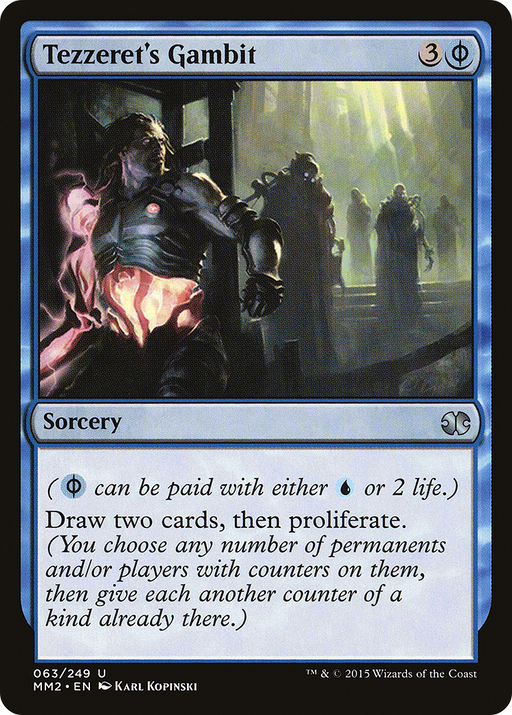 Tezzeret's Gambit (MM2-063) [Modern Masters 2015] MTG Single Wizards of the Coast