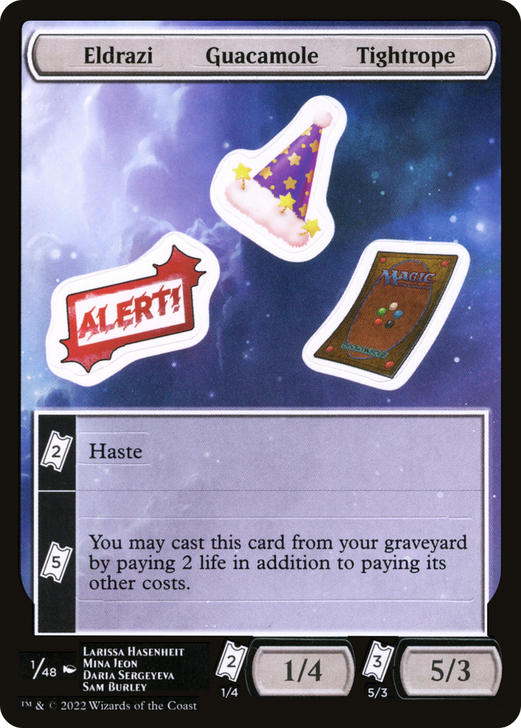 Eldrazi Guacamole Tightrope (UNF-001) [Tokens] Unfinity Sticker Sheets MTG Single Wizards of the Coast