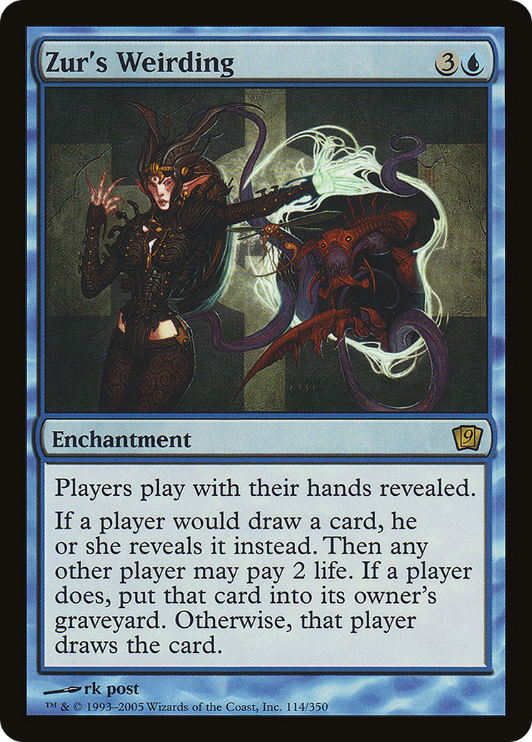 Zur's Weirding (9ED-114) [9th Edition] MTG Single Wizards of the Coast