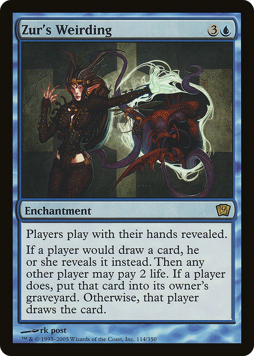 Zur's Weirding (9ED-114) [9th Edition] MTG Single Wizards of the Coast