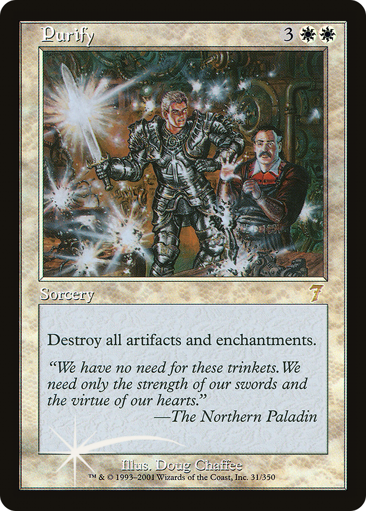 Purify (7ED-031) [7th Edition] MTG Single Wizards of the Coast
