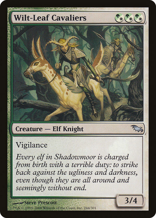 Wilt-Leaf Cavaliers (SHM-244) [Shadowmoor] MTG Single Wizards of the Coast