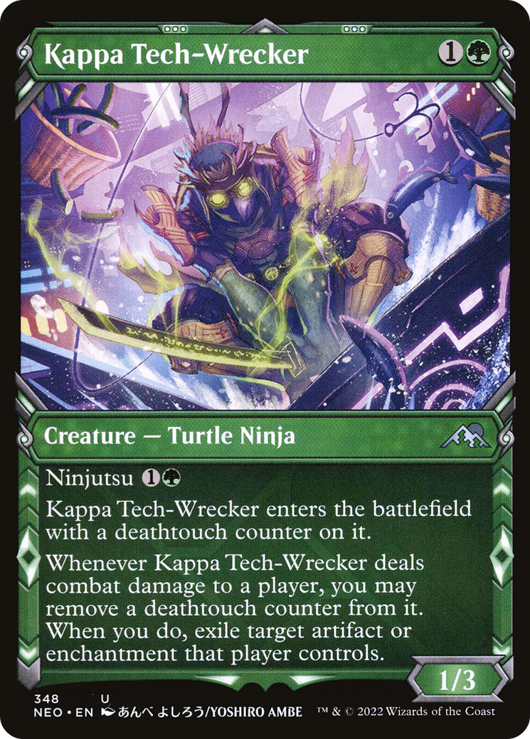 Kappa Tech-Wrecker (NEO-348) [Kamigawa: Neon Dynasty] (Showcase) MTG Single Wizards of the Coast