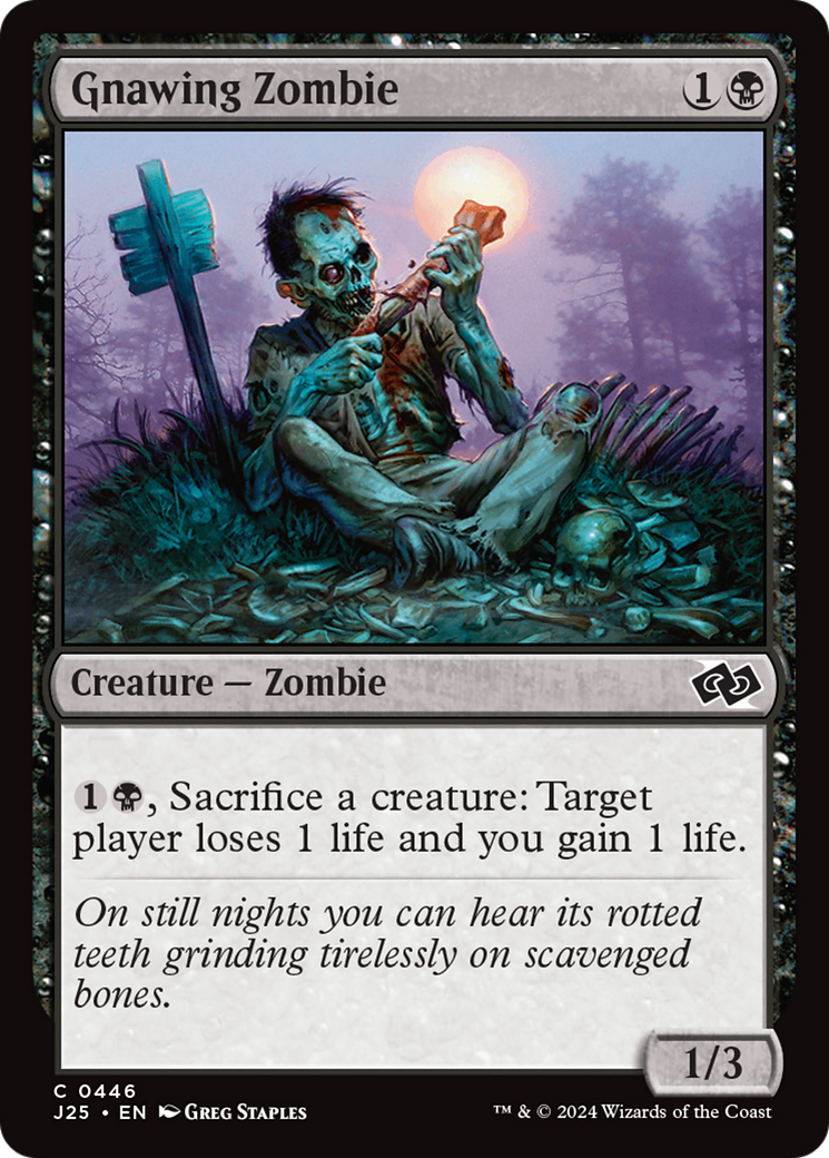 Gnawing Zombie (J25-446) [Foundations Jumpstart] MTG Single Wizards of the Coast