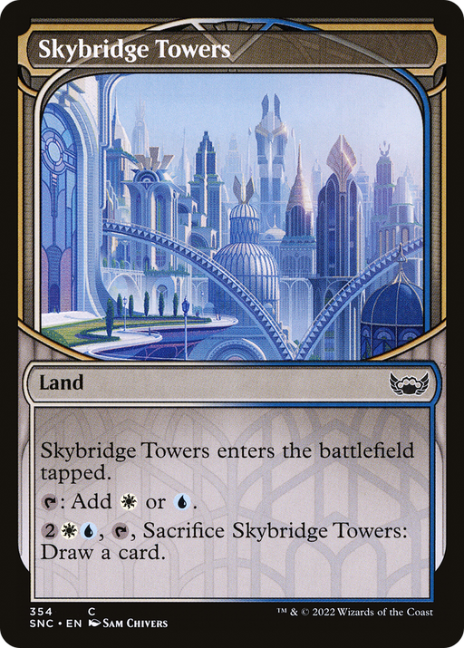 Skybridge Towers (SNC-354) [Streets of New Capenna] (Showcase) MTG Single Wizards of the Coast