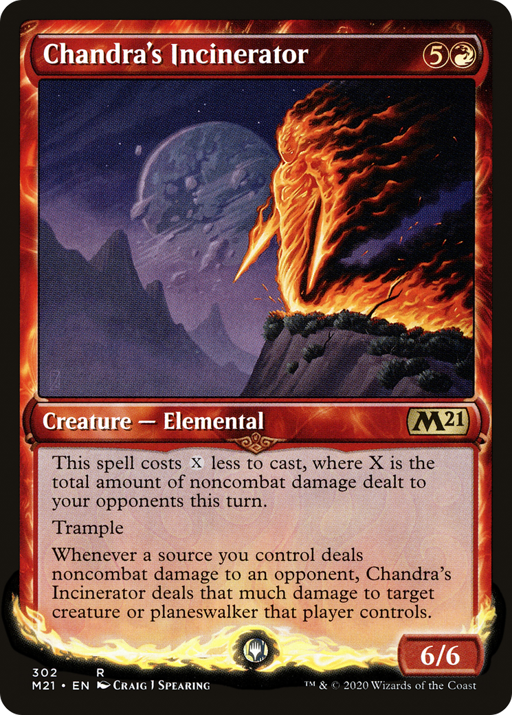 Chandra's Incinerator (M21-302) [Core Set 2021] (Showcase) Foil MTG Single Wizards of the Coast