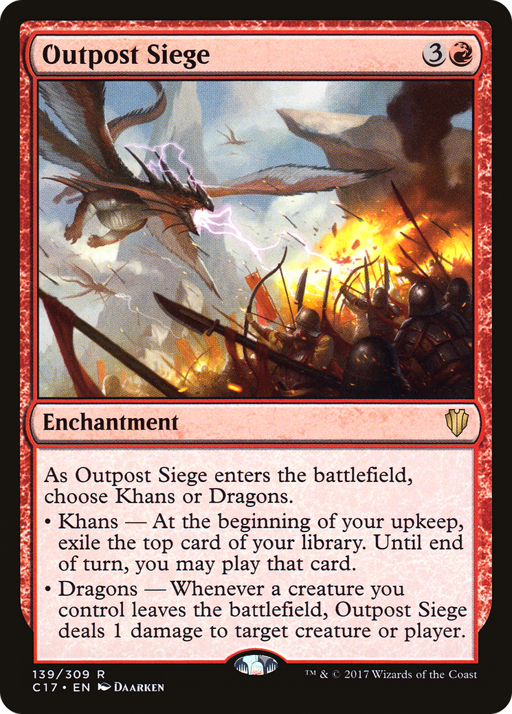 Outpost Siege (C17-139) [Commander 2017] MTG Single Wizards of the Coast