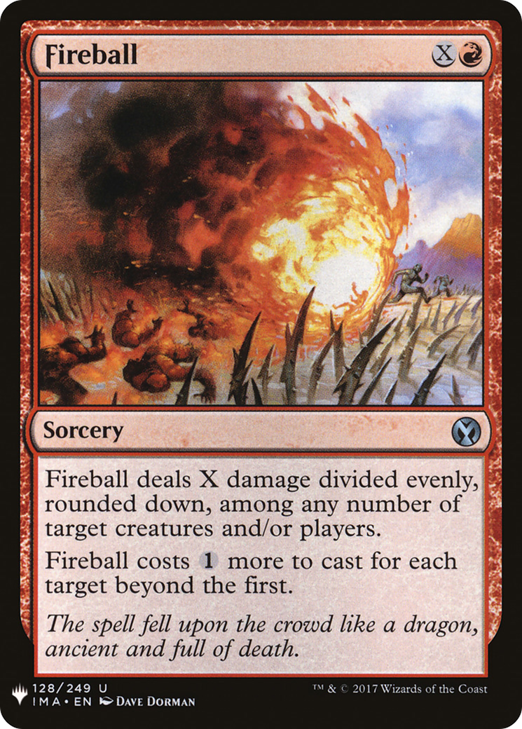 Fireball (IMA) (LIST-128) [Mystery Booster] The List MTG Single Wizards of the Coast