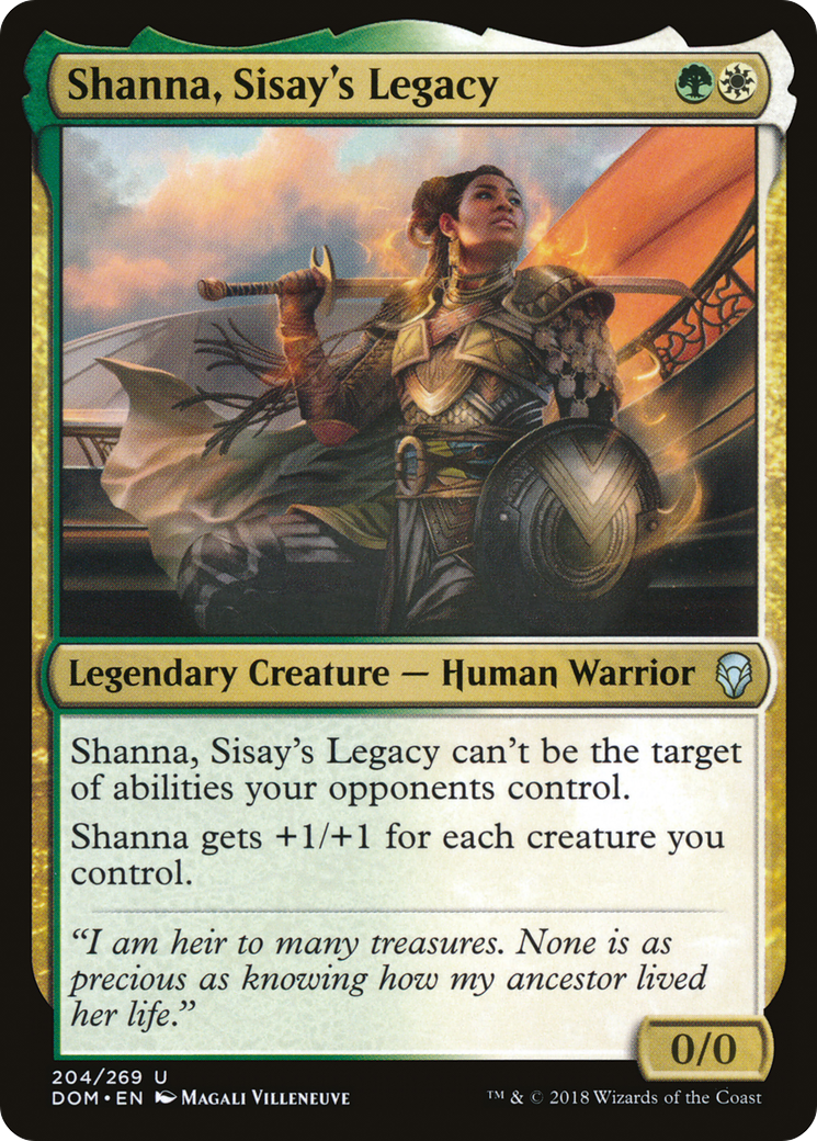 Shanna, Sisay's Legacy (DOM-204) [Dominaria] Foil MTG Single Wizards of the Coast