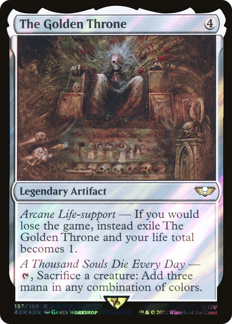 The Golden Throne (40K-157★) [Warhammer 40,000 Commander] Foil MTG Single Wizards of the Coast