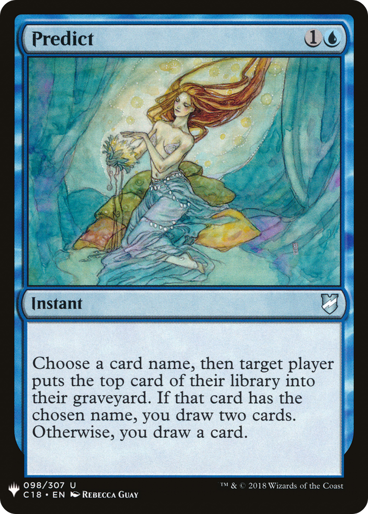 Predict (LIST-098) [Mystery Booster] The List MTG Single Wizards of the Coast