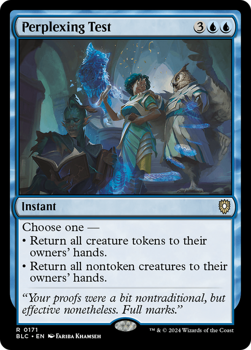 Perplexing Test (BLC-171) [Bloomburrow Commander] MTG Single Wizards of the Coast