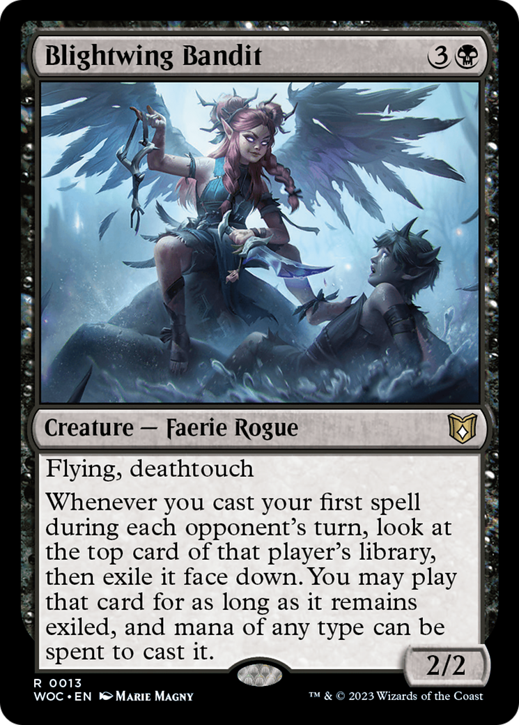 Blightwing Bandit (WOC-013) [Wilds of Eldraine Commander] MTG Single Wizards of the Coast