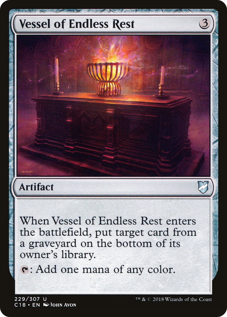 Vessel of Endless Rest (C18-229) [Commander 2018] MTG Single Wizards of the Coast