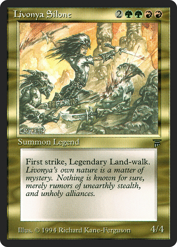 Livonya Silone (LEG-242) [Oldschool] Legends MTG Single Wizards of the Coast