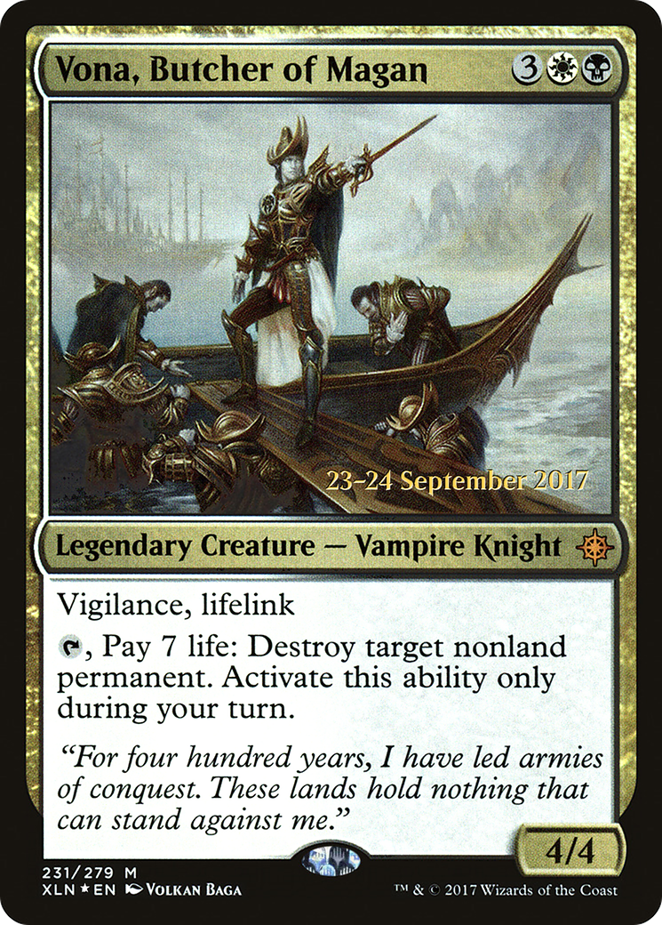 Vona, Butcher of Magan (PRE-231) [Ixalan Promos] Foil MTG Single Wizards of the Coast