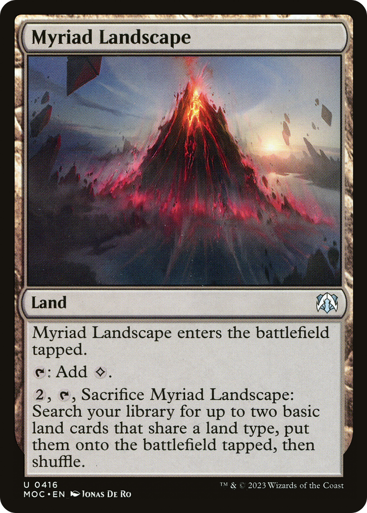Myriad Landscape (MOC-416) [March of the Machine Commander] MTG Single Wizards of the Coast