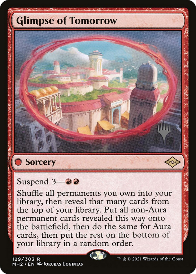 Glimpse of Tomorrow (PPMKM-129) [Modern Horizons 2 Promos] MTG Single Wizards of the Coast