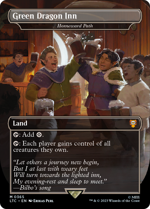 Green Dragon Inn - Homeward Path (LTC-365) [Tales of Middle-earth Commander] (Borderless) Foil MTG Single Wizards of the Coast