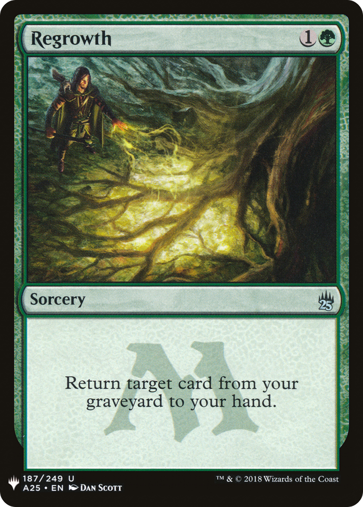 Regrowth (LIST-A25-187) [Mystery Booster] The List MTG Single Wizards of the Coast