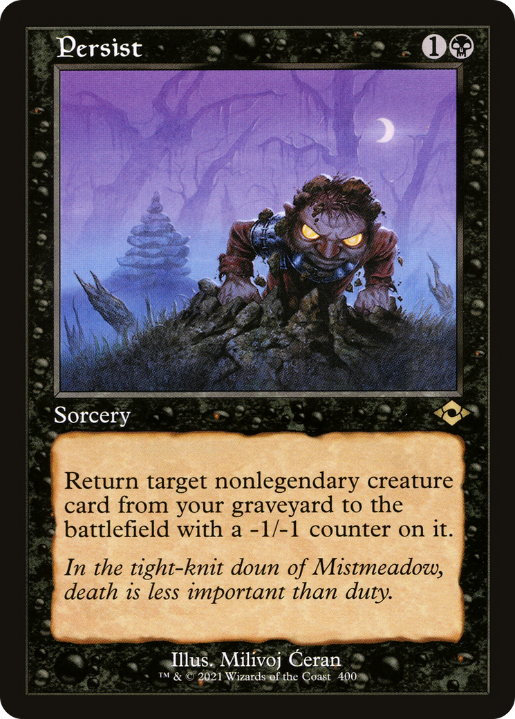 Persist (MH2-400) [Modern Horizons 2] MTG Single Modern Horizons 2
