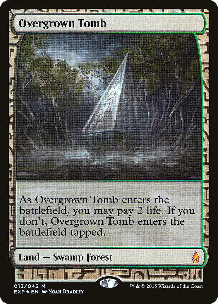 Overgrown Tomb (EXP-013) [Zendikar Expeditions] Foil MTG Single Wizards of the Coast