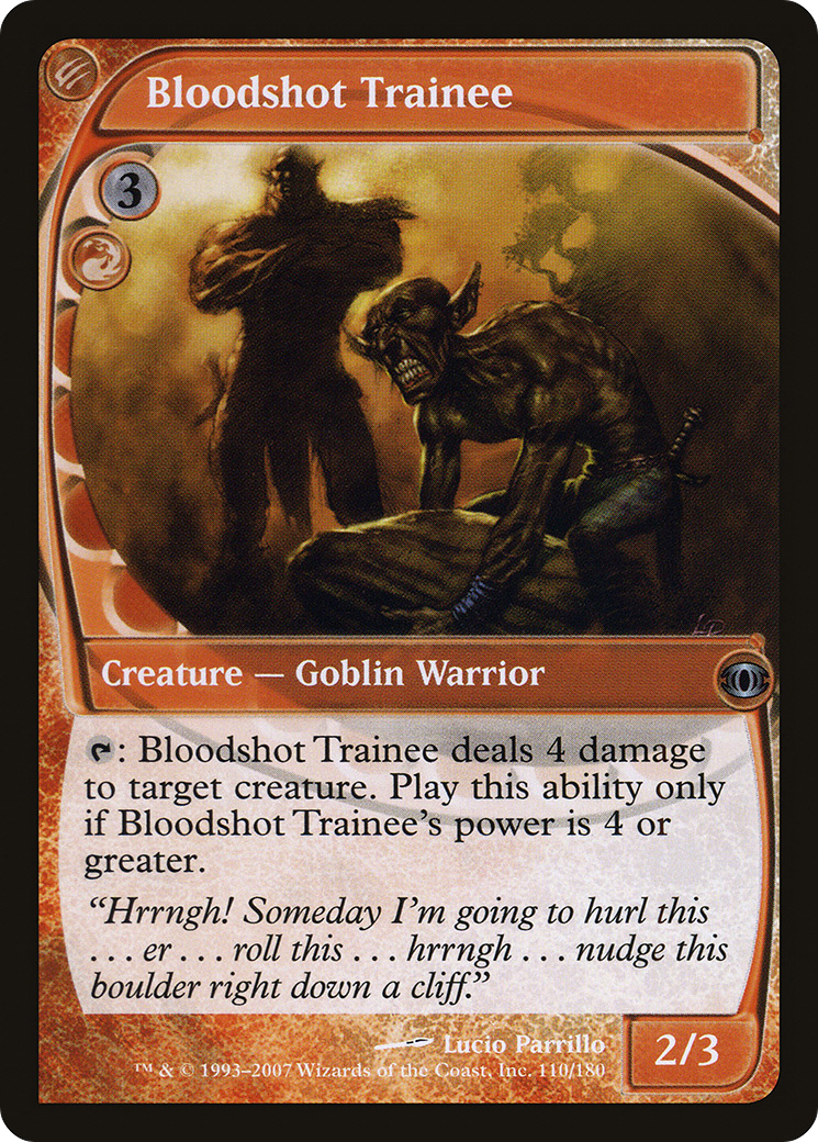 Bloodshot Trainee (FUT-110) [Future Sight] MTG Single Wizards of the Coast