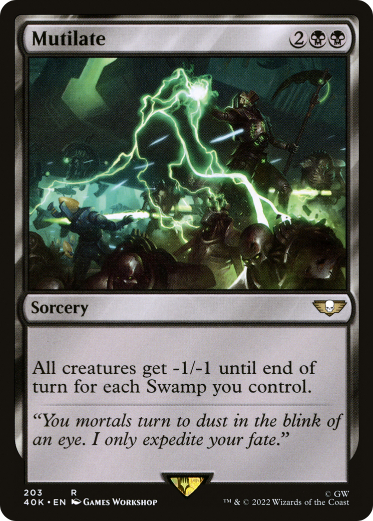 Mutilate (40K-203) [Warhammer 40,000 Commander] MTG Single Wizards of the Coast