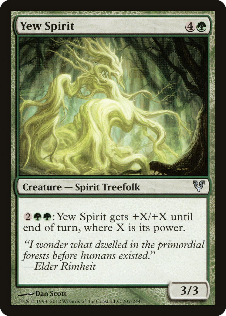 Yew Spirit (AVR-207) [Avacyn Restored] MTG Single Wizards of the Coast