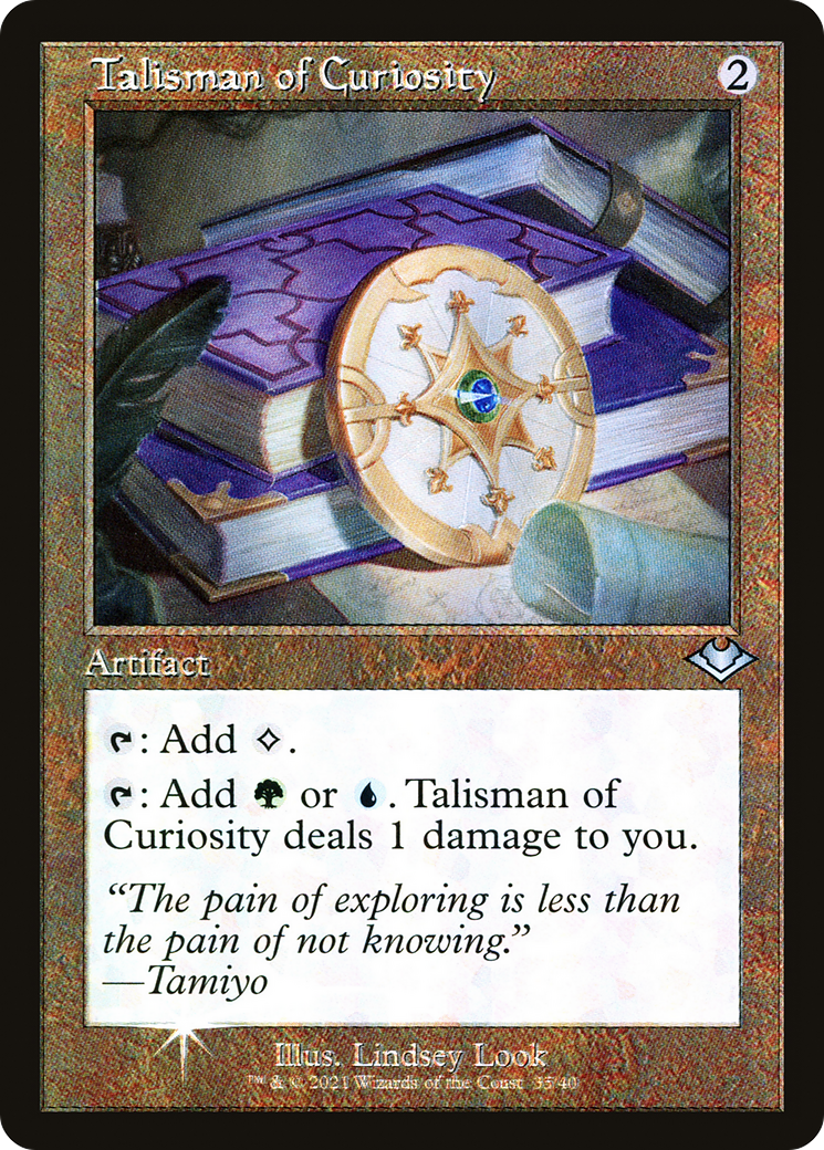 Talisman of Curiosity (MH1-035) [Modern Horizons 1 Timeshifts] Foil MTG Single Wizards of the Coast