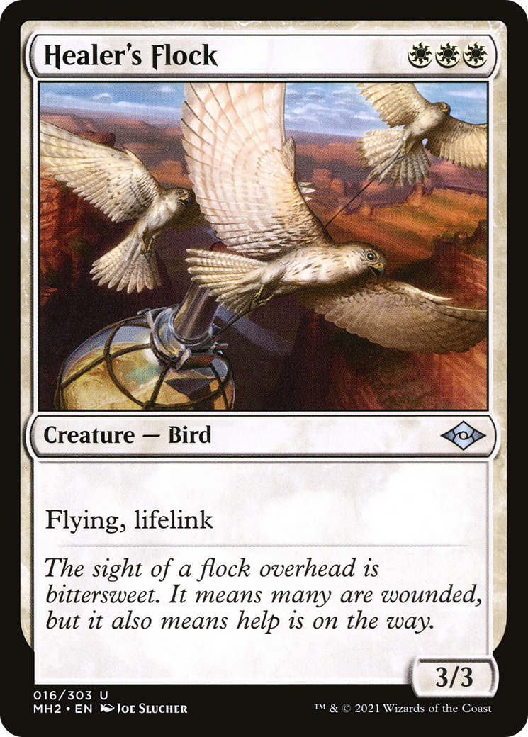 Healer's Flock (MH2-016) [Modern Horizons 2] Foil MTG Single Modern Horizons 2