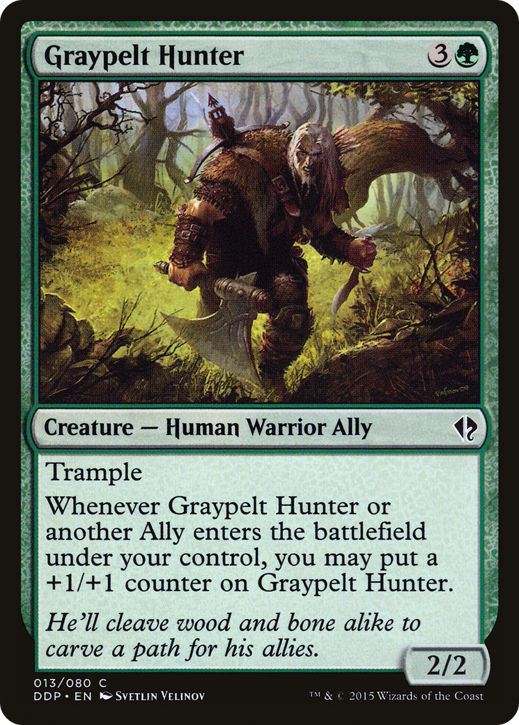 Graypelt Hunter (DDP-013) [Misc] Duel Decks: Zendikar vs. Eldrazi MTG Single Wizards of the Coast