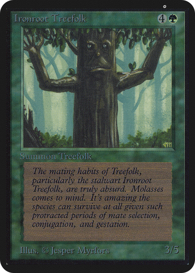 Ironroot Treefolk (LEA-203) [Oldschool] Limited Edition Alpha MTG Single Wizards of the Coast