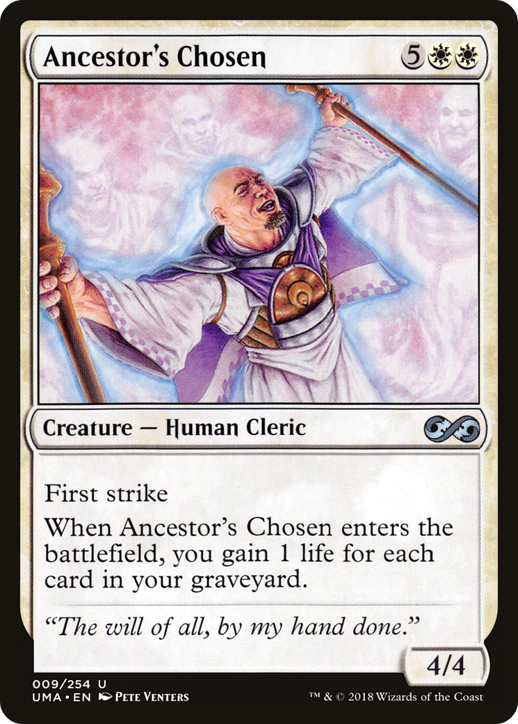 Ancestor's Chosen (UMA-009) [Ultimate Masters] Foil MTG Single Wizards of the Coast