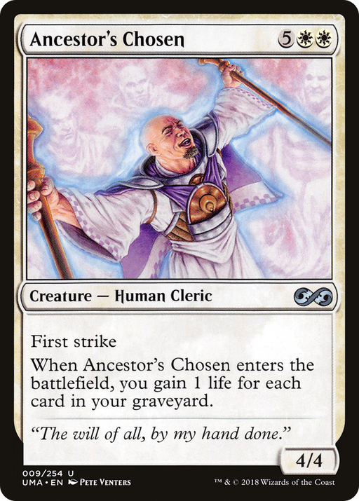 Ancestor's Chosen (UMA-009) [Ultimate Masters] Foil MTG Single Wizards of the Coast