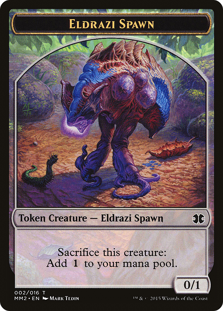 Eldrazi Spawn Token (002) (MM2-002) [Tokens] Modern Masters 2015 Tokens MTG Single Wizards of the Coast