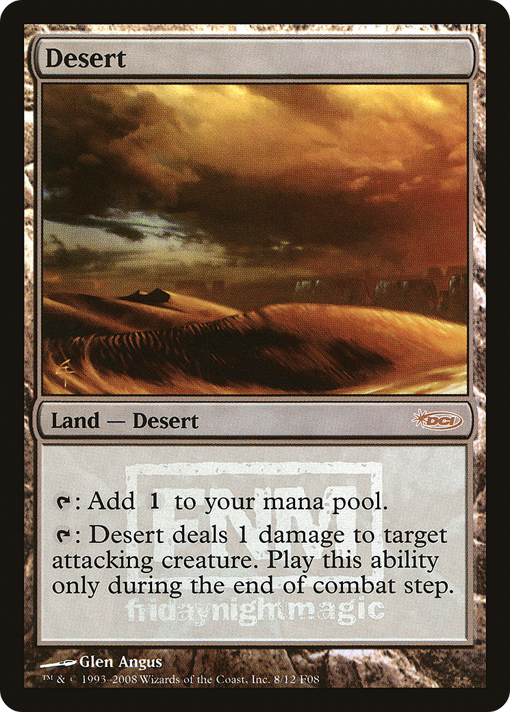 Desert (FNM-008) [Misc] Friday Night Magic 2008 Foil MTG Single Wizards of the Coast