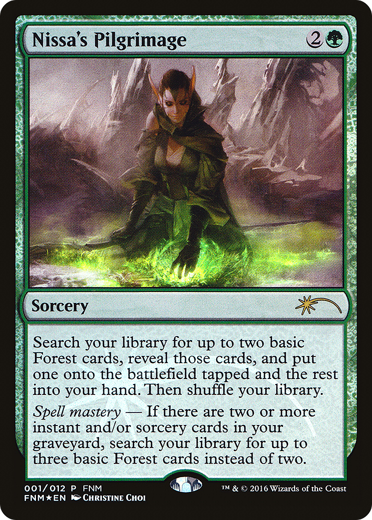 Nissa's Pilgrimage (FNM-001) [Misc] Friday Night Magic 2016 Foil MTG Single Wizards of the Coast