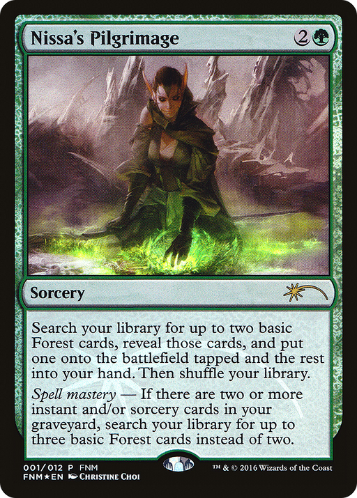 Nissa's Pilgrimage (FNM-001) [Misc] Friday Night Magic 2016 Foil MTG Single Wizards of the Coast