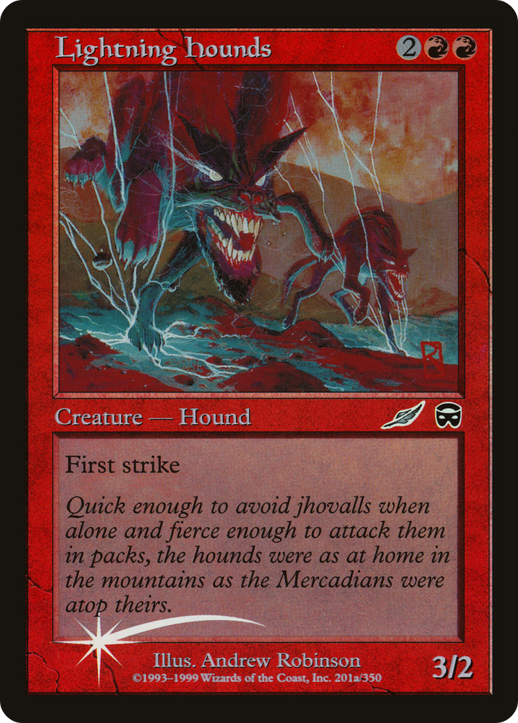 Lightning Hounds (MEDIA-2000-1) [Misc] Media and Collaboration Promos Foil MTG Single Wizards of the Coast