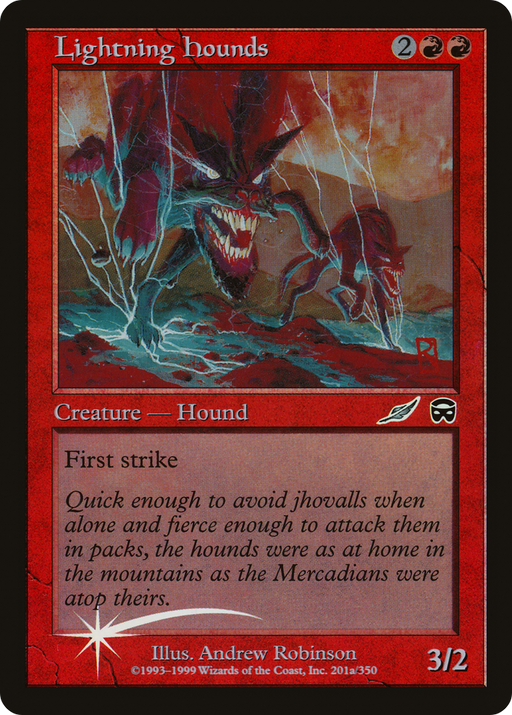 Lightning Hounds (MEDIA-2000-1) [Misc] Media and Collaboration Promos Foil MTG Single Wizards of the Coast