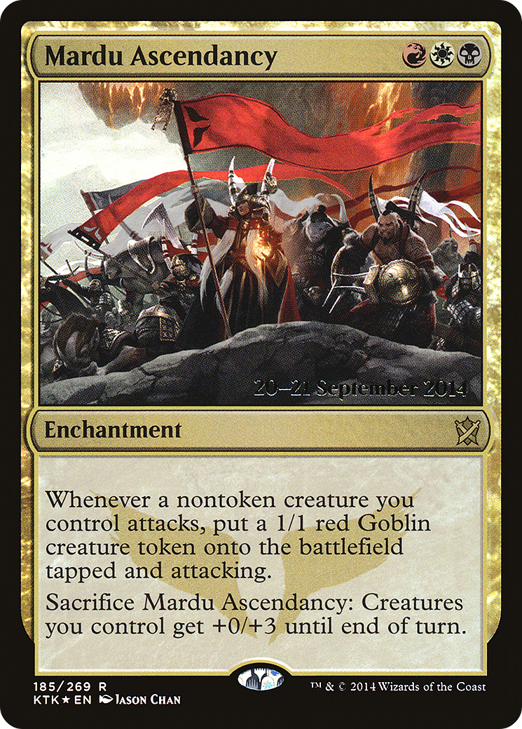 Mardu Ascendancy (PRE-185) [Khans of Tarkir Promos] Foil MTG Single Wizards of the Coast