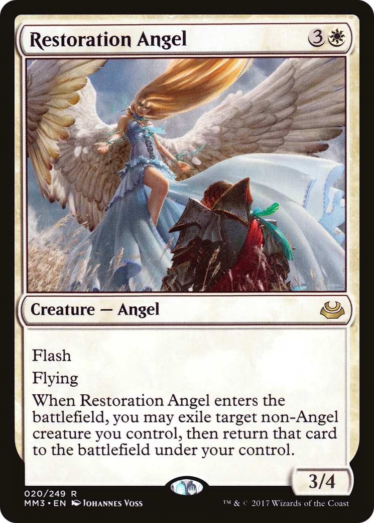 Restoration Angel (MM3-020) [Modern Masters 2017] MTG Single Modern Masters 2017