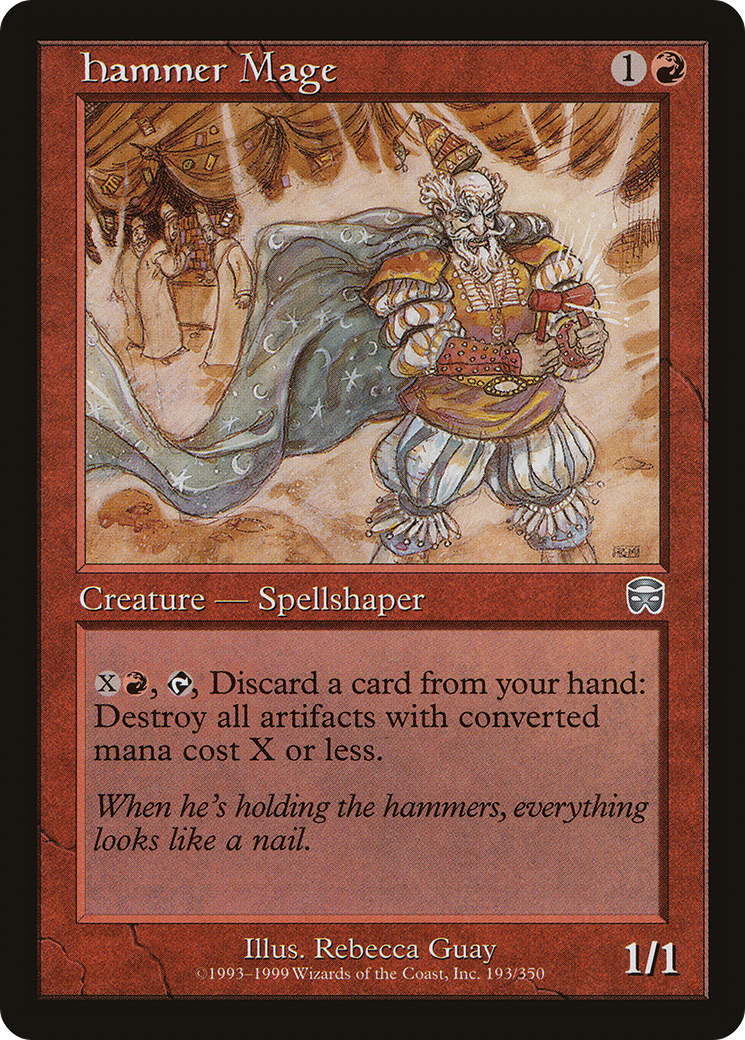 Hammer Mage (MMQ-193) [Mercadian Masques] MTG Single Wizards of the Coast
