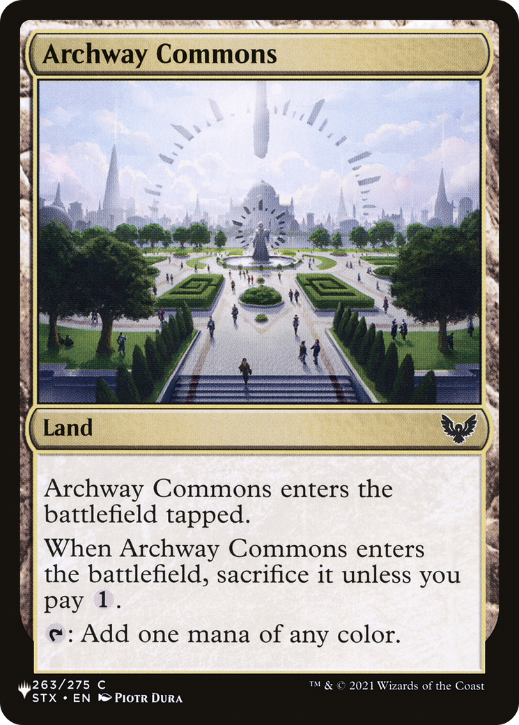 Archway Commons (LIST-STX-263) [Mystery Booster] The List MTG Single Wizards of the Coast