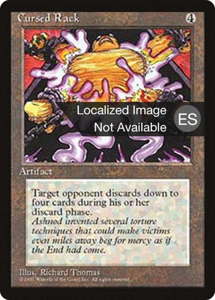 Cursed Rack (4BB-312) [Fourth Edition Foreign Black Border] MTG Single Wizards of the Coast