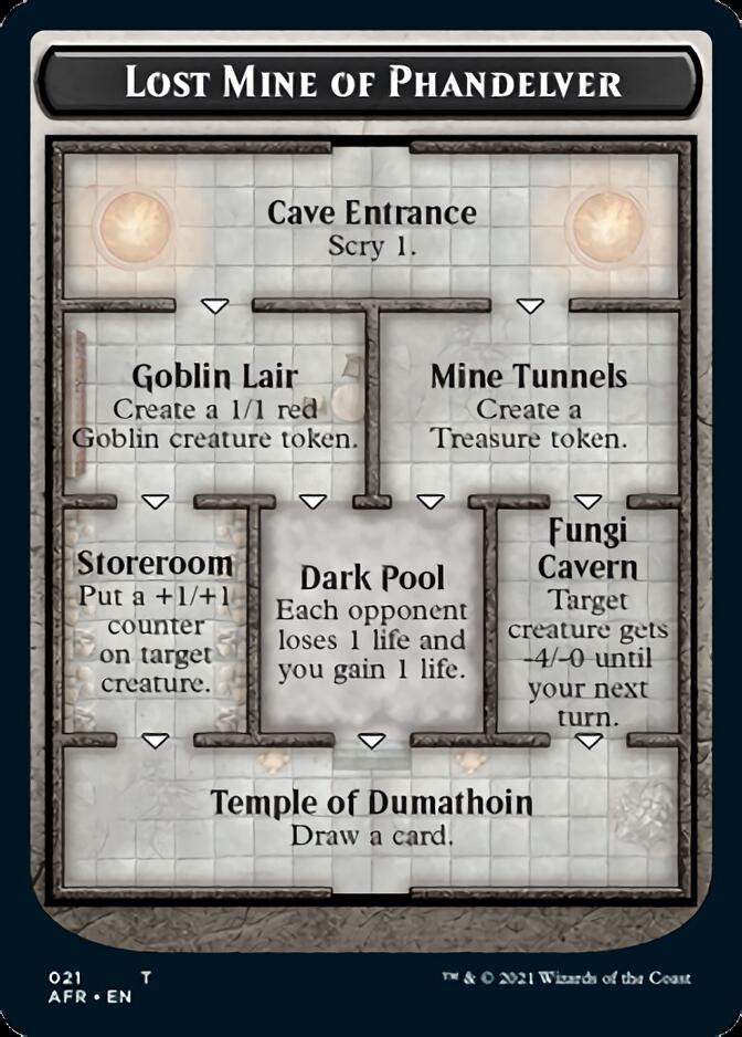 Dungeon of the Mad Mage // Lost Mine of Phandelver Double-Sided Token [Dungeons & Dragons: Adventures in the Forgotten Realms Tokens] MTG Single Magic: The Gathering   